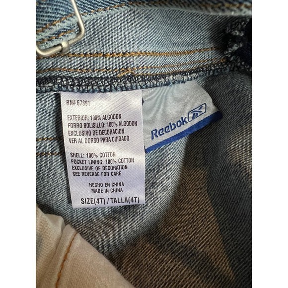 Reebok Pacers denim overalls size 4T - Picture 4 of 4